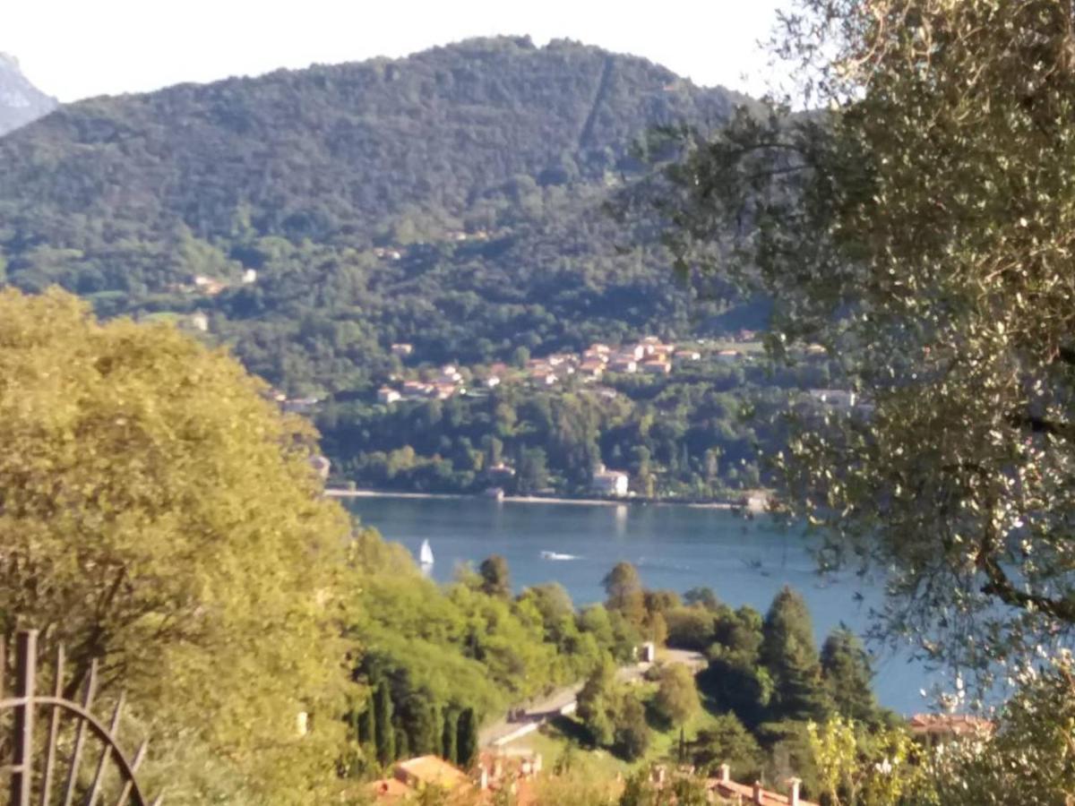 Casa Intignano - Camera Con Bagno E Portico Vista Lago Tremezzo Exteriör bild