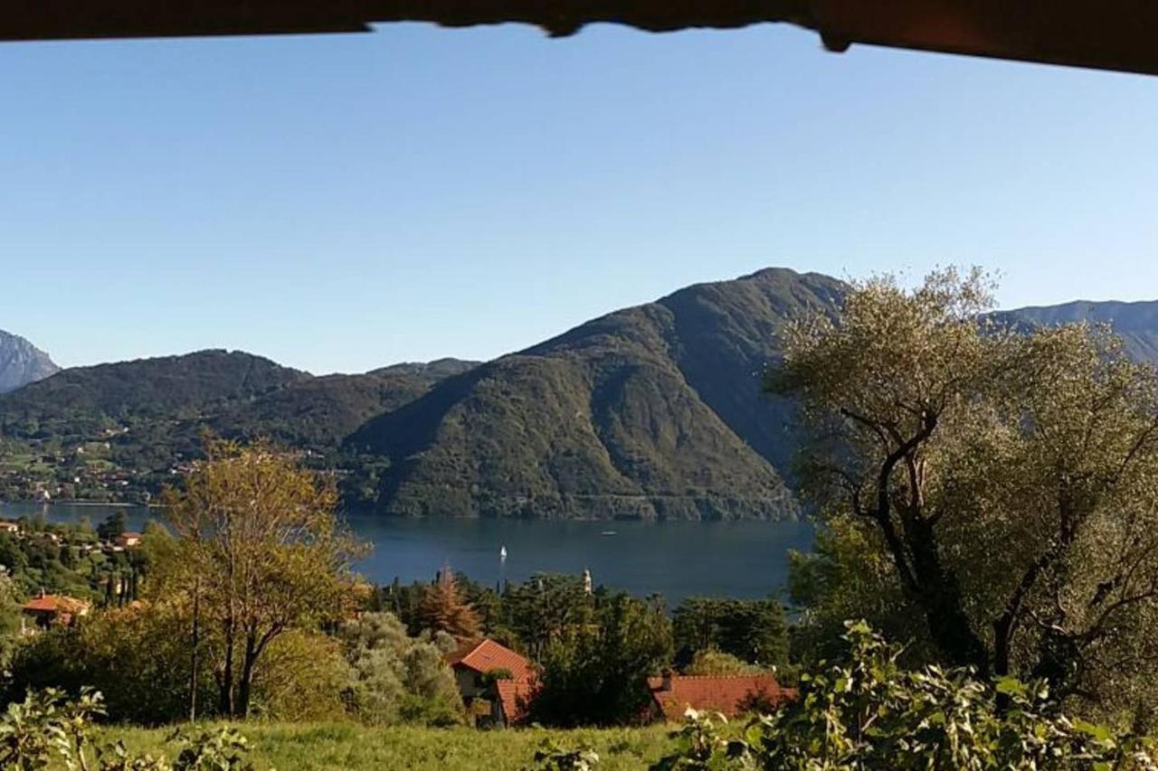 Casa Intignano - Camera Con Bagno E Portico Vista Lago Tremezzo Exteriör bild