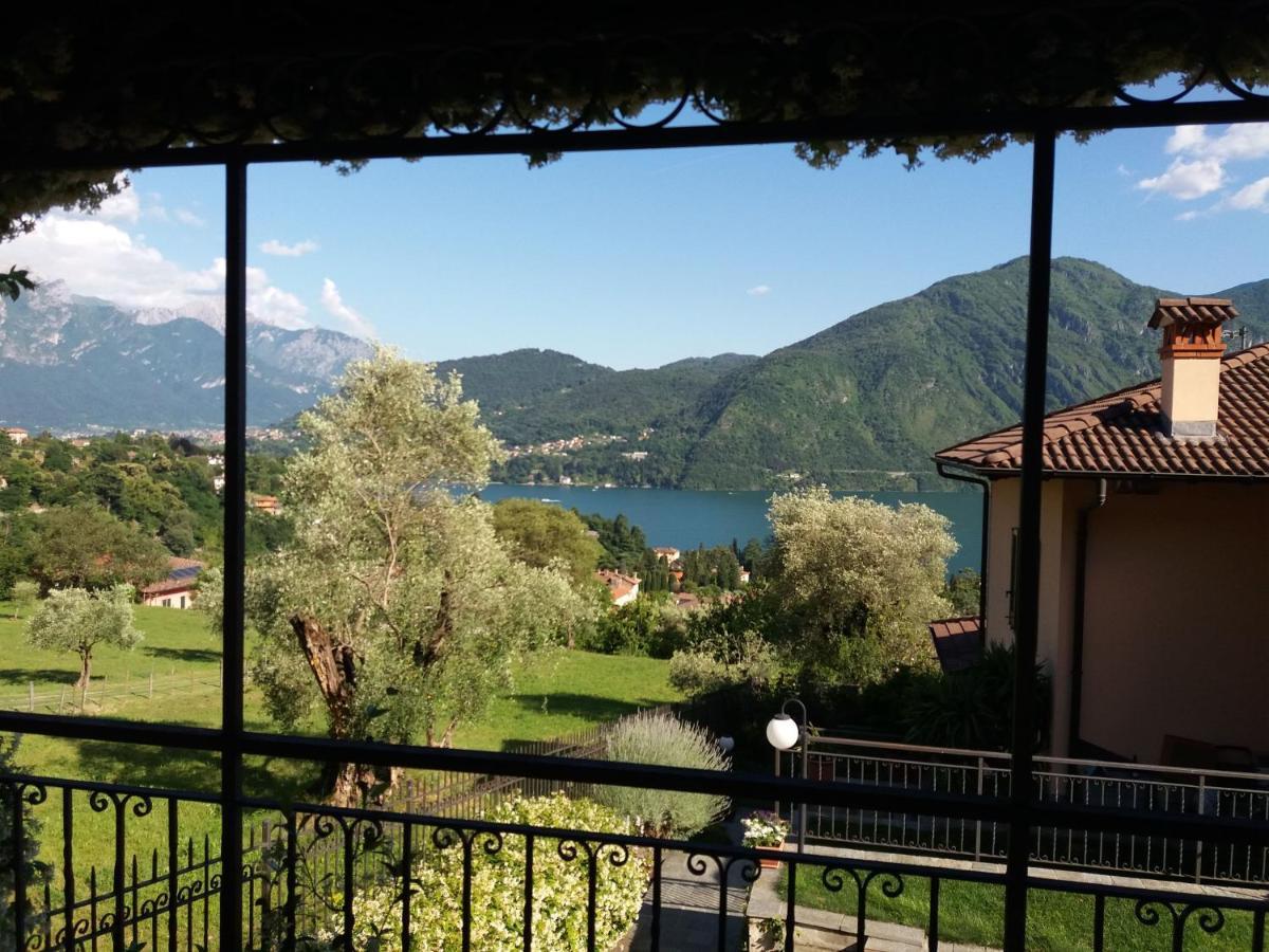 Casa Intignano - Camera Con Bagno E Portico Vista Lago Tremezzo Exteriör bild